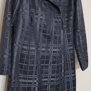 Mossimo Supply Co. Dark Plaid Trench Coat